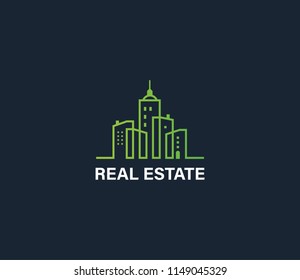 Creative Tower and Building Concept Logo Design Template