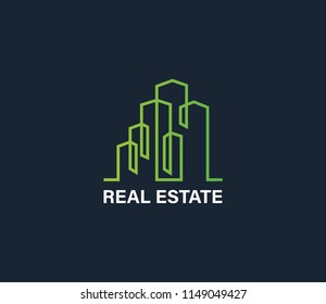 Creative Tower and Building Concept Logo Design Template