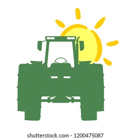 Creative tractor illustration