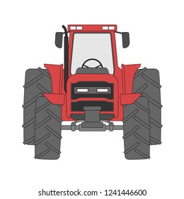 Creative tractor illustration
