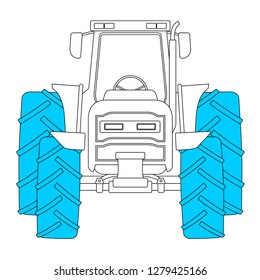 Creative tractor illustration