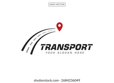 Ilustración de diseño de logotipo de símbolo de Vector de transporte creativo 