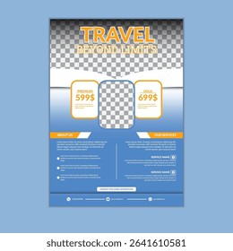 Creative Travel Agency Flyer Template Design