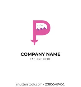 creative travel agency logo design template
