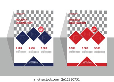 creative travel flyer design eps 
