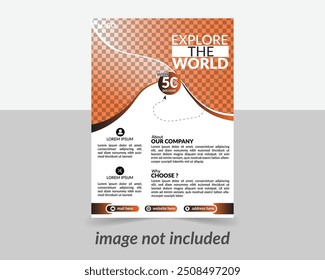 creative travel flyer design and tamplate