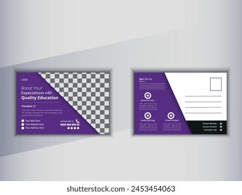 Creative Travel Postcard Design layout