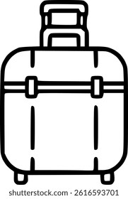 Creative travel suitcase icon in vector, perfect for modern design projects.