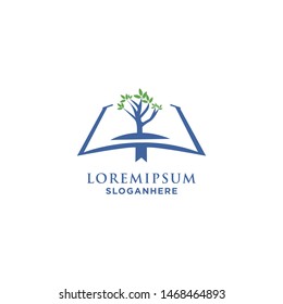 Creative Tree Book education Logo Design