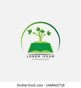 Creative Tree Book education Logo Design