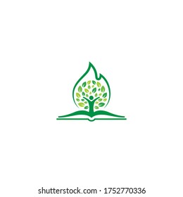 Kreatives Baumbuch über Brandlogos