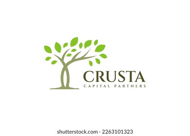 Creative tree logo design for business company