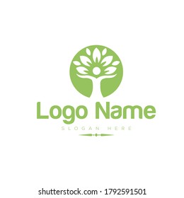 Creative Tree  logo design inspiration vector Illustration isolated on white background
