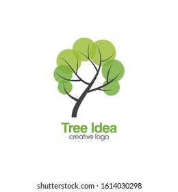 Creative Tree Logo and Icon Vector Template