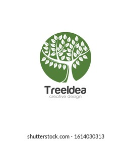 Creative Tree Logo and Icon Vector Template