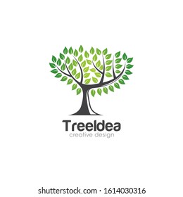 Creative Tree Logo and Icon Vector Template
