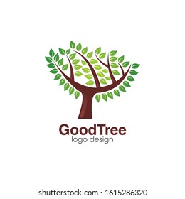 Creative Tree Logo and Icon Vector Template