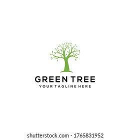 Creative Tree nature logo illustration design sign vector template icon