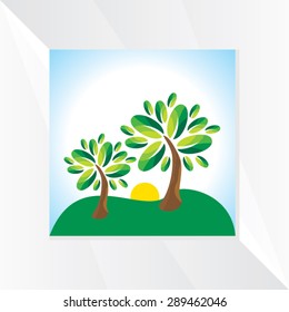 creative tree vector illustration 