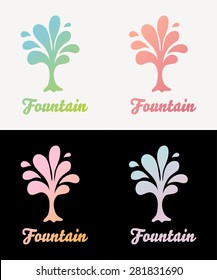 Creative tree vector logo design template