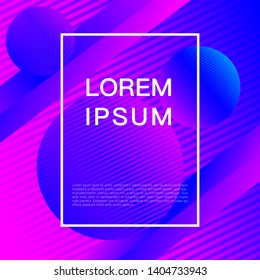 Creative trendy geometric background gradient shapes and composition.