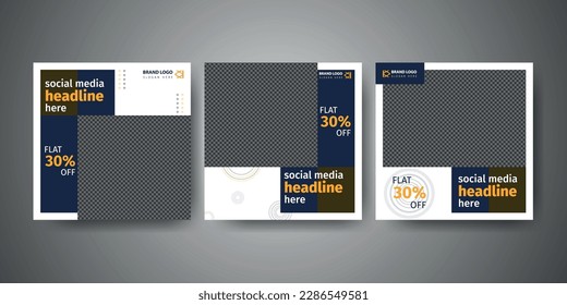 Creative and trendy social media post template. Easy Editable social media and web banner design
