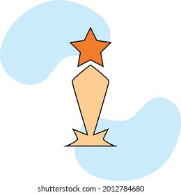 Creative, trendy vector icon of award for web and mobile.