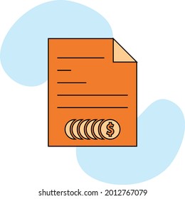 Creative, trendy vector icon of balance sheet for web and mobile.