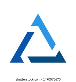 Creative Triangle Cycle Dynamic Arrow Logo Stock Vector (Royalty Free ...