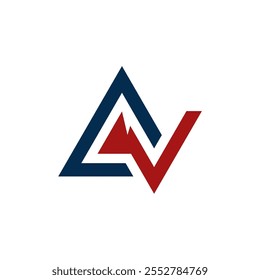 Das Logo "Creative Triangle Mountain" verbindet die Kraft der Natur mit moderner, minimalistischer Geometrie.