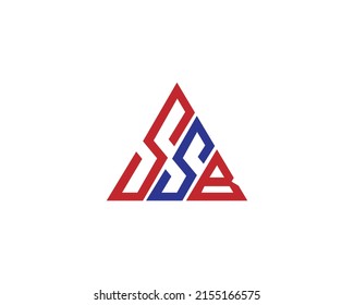 Creative Triangle Ssb Letter Logo Design Stock Vector (Royalty Free ...