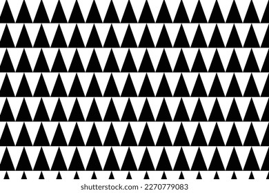 creative triangle style pattern, black white memphis group pattern.