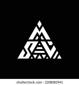 Creative Triangle Three Letter Logo Design