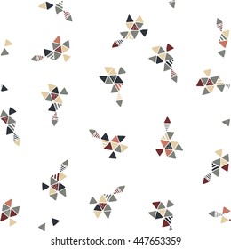 Creative Triangle Vector Pattern With Extraordinary Geometric Shapes And Dots