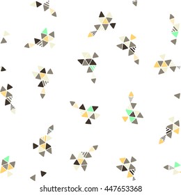Creative Triangle Vector Pattern With Extraordinary Geometric Shapes And Dots