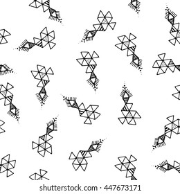 Creative Triangle Vector pattern With Extraordinary Abstract Geometric Shapes And Dots