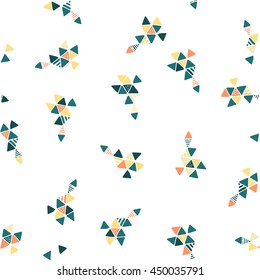 Creative Triangle Vector Pattern With Extraordinary Geometric Shapes And Dots