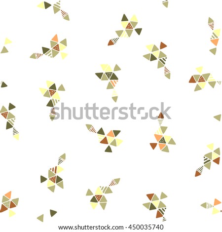 Creative Triangle Vector Pattern With Extraordinary Geometric Shapes And Dots