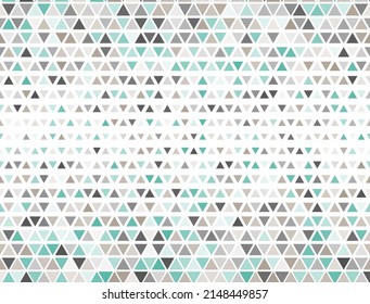 Creative triangles halftone pattern. Triangular fade elements banner background. Digital triangles halftone shapes.