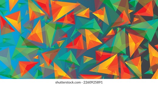 Creative Triangle-shaped background in vector form. Triangle-shaped geometrical background background of an abstract triangle. background design