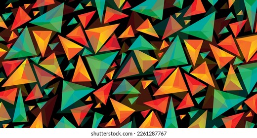 Creative Triangle-shaped background in vector form. Triangle-shaped geometrical background background of an abstract triangle. background design