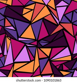 Creative triangular shapes geometric seamless background. Minimal triangles polygonal tile. Urban triangle shapes minimal graphic design. for business business poster.