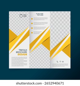 Diseño creativo de la Plantilla de Vector de los brouchers del trifold.