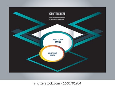 Creative Trifold Business abstract vector template. Brochure design