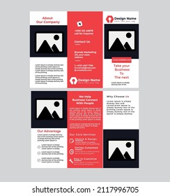 Creative tri-fold  Business Brochure Template
