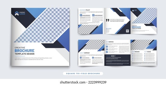 Creative trifold business brochure template