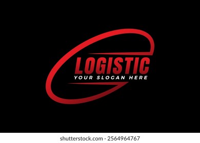 Creative Truck trailer logo. Semi truck transport logistics logo. Modern Trucking and Delivery logo vector.