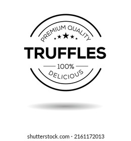 Creative (Truffles) logo, Truffles sticker, vector illustration