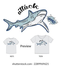 Creative T-Shirt design for Apparel, 4 Color for Screen Print, DTG print, DTF print, Kids, Teen