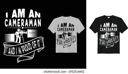Creative T-shirt design for Cameraman